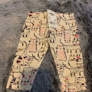 Girls Oshkosh Cat leggings 6 months